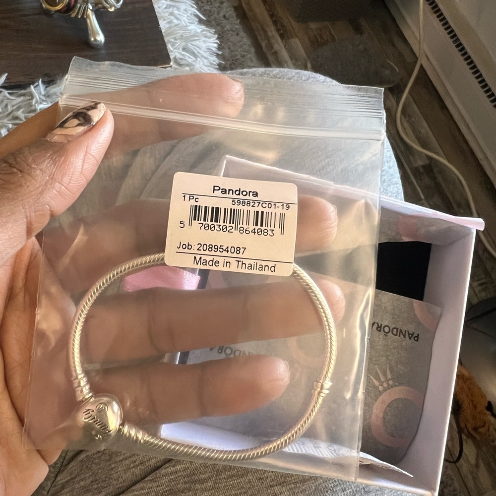 Pandora Silver Charm Bracelet with Elegant Design